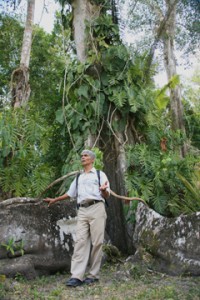 Belize- Hilberto tells guests about plant life